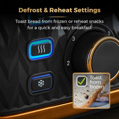 Tower Empire Toaster 4 Slice Black - 3