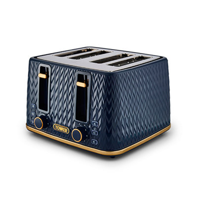 Tower Empire Toaster 4 Slice Midnight Blue - 5