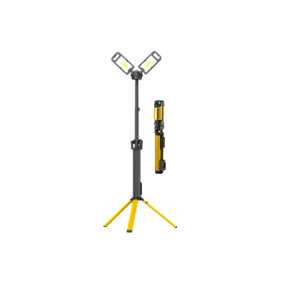 Tower Pro 5K, 5000 Lumens, Collapsible, Rechargeable 4000mAh L-Ion Bettery and AC Mains Powered Floodlight