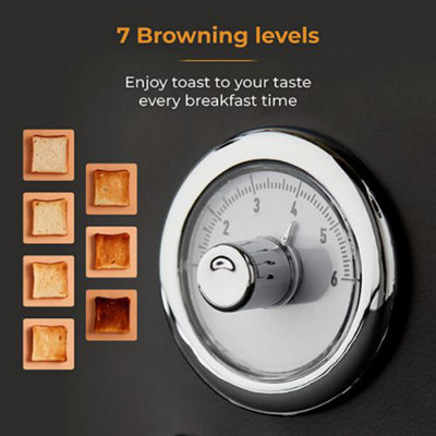 Tower Renaissance 4 Slice Toaster Black
