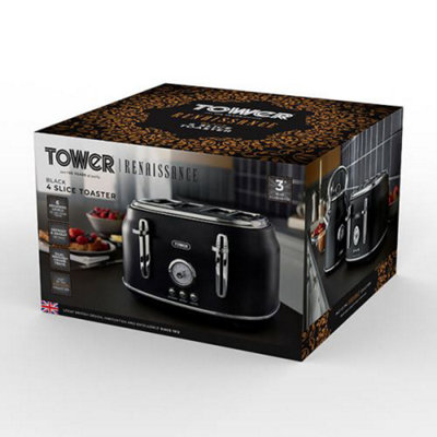 Tower Renaissance 4 Slice Toaster Black - 5