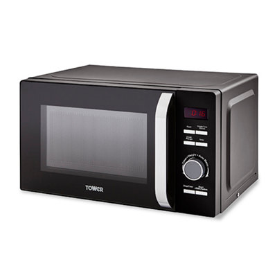 Tower Renaissance 800W 20L Digital Black Microwave