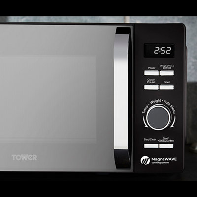 Tower Renaissance 800W 20L Digital Black Microwave - 3