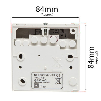 Tower Room Thermostat for Combi Boilers 10 upto 30C 60mm Fixings STTRS1 V2 - 6