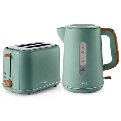 Lime green kettle 2024 toaster and microwave