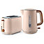 Tower Scandi Kettle and 2 Slice Toaster Set Pink Clay