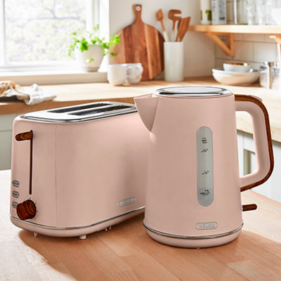 Pink kettle toaster best sale