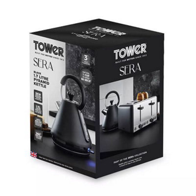 Tower Sera 3KW 1.7 Litre Kettle Black