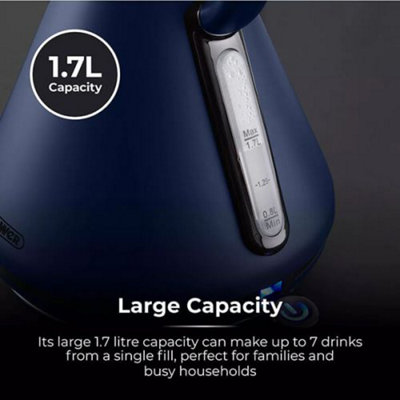 Tower Sera 3KW 1.7 Litre Kettle Midnight Blue - 5