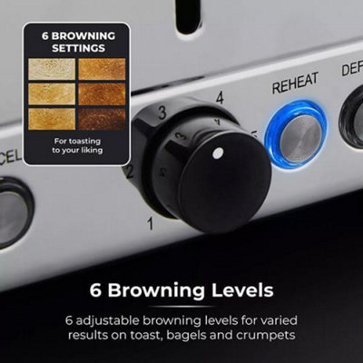 Tower Sera 4 Slice Toaster Black - 3