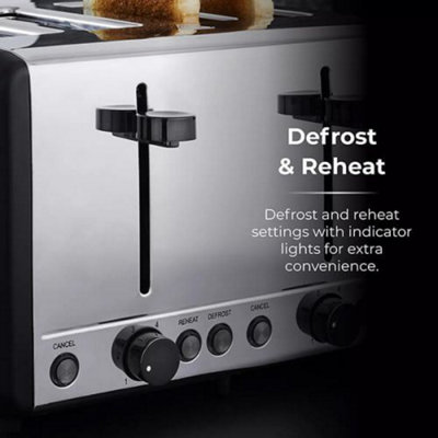 Tower Sera 4 Slice Toaster Black - 4