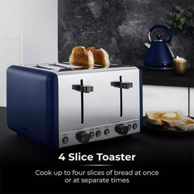 Tower Sera 4 Slice Toaster Midnight Blue