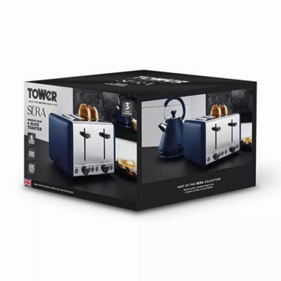 Tower Sera 4 Slice Toaster Midnight Blue - 6