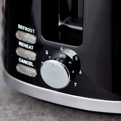 Tower Solitare 2 Slice Toaster Black - 3