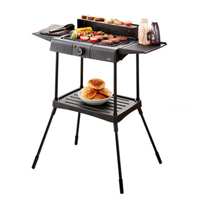 Tower Standing Electric BBQ Grill Black DIY at B Q