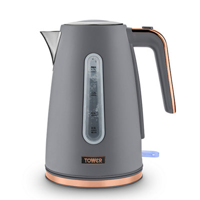Tower grey and rose gold toaster sales