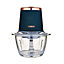Tower T12058MNB Cavaletto 1L Glass Chopper 350W Blue and Rose Gold
