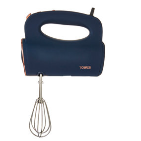 Tower T12061MNB Cavaletto 300W Hand Mixer Blue & Rose Gold