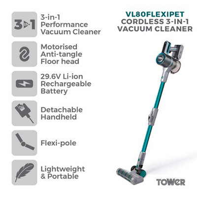 Tower T513011PETS VL80 Flexi Cordless Vacuum