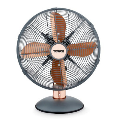 Tower T611000G Cavaletto 12 Metal Desk Fan