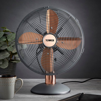 Tower T611000G Cavaletto 12 Metal Desk Fan