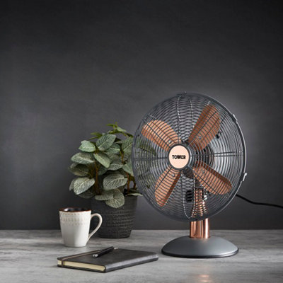 Tower T611000G Cavaletto 12 Metal Desk Fan - 4