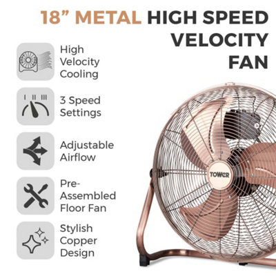 Tower T662000C 18 Velocity Floor Fan - 3