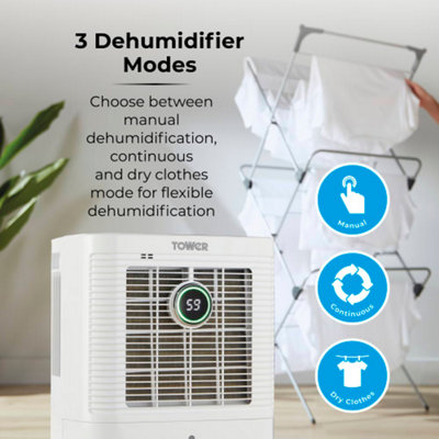 Tower T674003  - 12 Litre Dehumidifier - 8