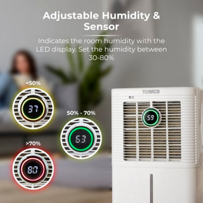 Tower T674003  - 12 Litre Dehumidifier - 9