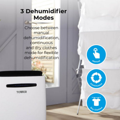 Tower T674004 - 20 Litre Dehumidifier - 4