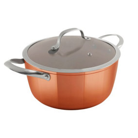 Tower T800015 Copper Forged 24cm Casserole