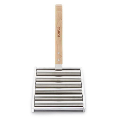 Tower T932024 Rullo Per Hot Dog In Acciaio Inox Con Manico In Legno – Capacità 5 Panini