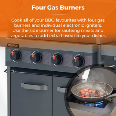 Tower T978524 - Stealth 4 Burner BBQ - 3