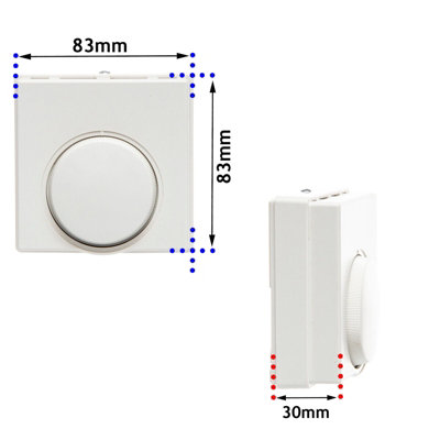 Tower Thermostat Tamper Proof Combi Boiler 10 - 30 Degrees Temperature Switch Dial STTPRS - 3