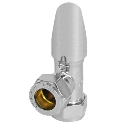 Tower Thermostatic Radiator Valve Angled TRV Rad Lockshield Chrome ...