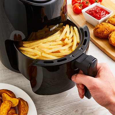 Tower T17087 Vortx Compact Air Fryer, 2L, 1000W, Black, New & Sealed