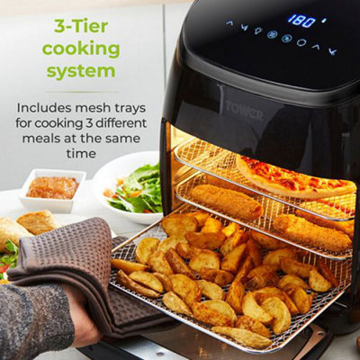 EMtronics EMAFO12LD 12L Oven Combi Digital Air Fryer with Timer