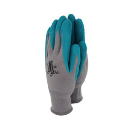 Town & Country Cotton Teal Gardening gloves Medium, Pack of 1