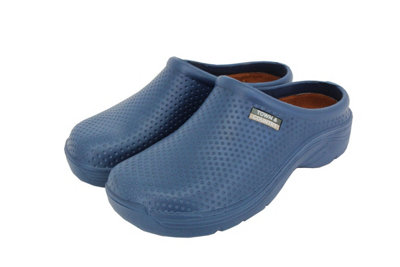 Town Country Garden Clogs Outdoor Indoor shoes. Navy. Size 5 DIY at B Q