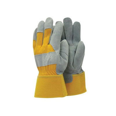 Guanti Da Lavoro In Pelle Town And Country Tgl409, Palma In Pelle Vacchetta, Dorso In Cotone, Protezione Dita E Nocche