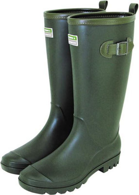 Town & Country Wellingtons / Wellies Green or Aubergine