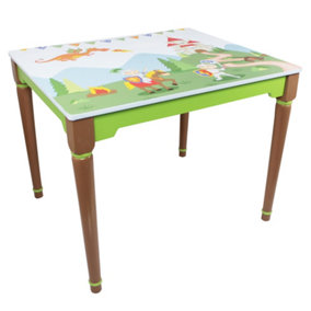 Toy Furniture Knights and Dragons Table - L71 x W59 x H56 cm - Green/Blue
