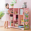 Toy Furniture Magic Garden Adjustable Cube Bookshelf - L90 x W30 x H80 cm - Pink/Green