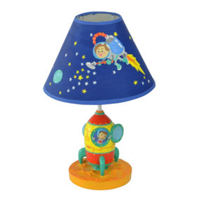 Toy Furniture Outer Space Table Lamp - L25 x W25 x H37 cm - Blue