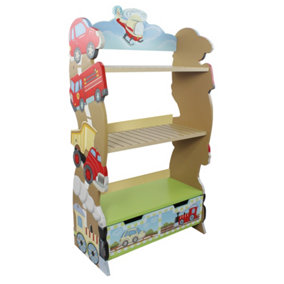 Toy Furniture Transportation Bookshelf - L56 x W28 x H104 cm - Multi Color