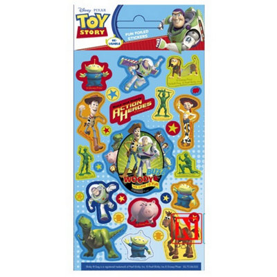 Toy Story Foil Sticker Sheet (Pack of 6) Multicoloured (One Size)