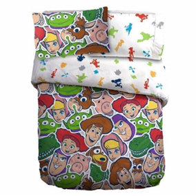 Toy Story Tossed Duvet Cover Set Multicoloured (Double)