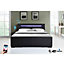 Toyko Double 4FT 6 RGB Colour Changing LED Bluetooth Speaker Black Faux Leather 4 Drawer Storage Bed Frame With Remote Control