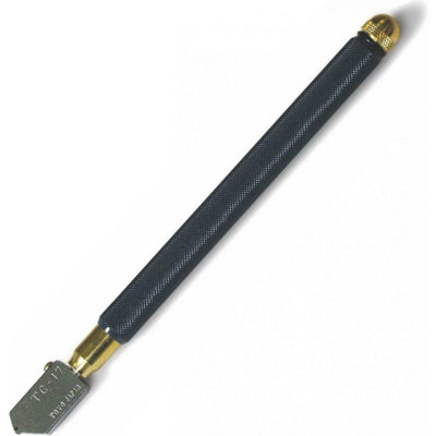 Toyo TC17B Straight Head Oil Glass Cutter Brass Handle