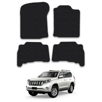 Toyota Land Cruiser 2010-2013 Car Mats Tailored Fit Carpet Floor Set 4 Pcs Black